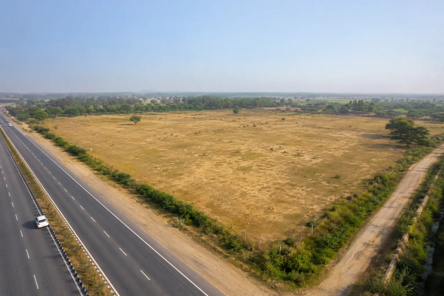NH-44 highway frontage land on lease in Ghaggar Sarai, Rajpura, Punjab