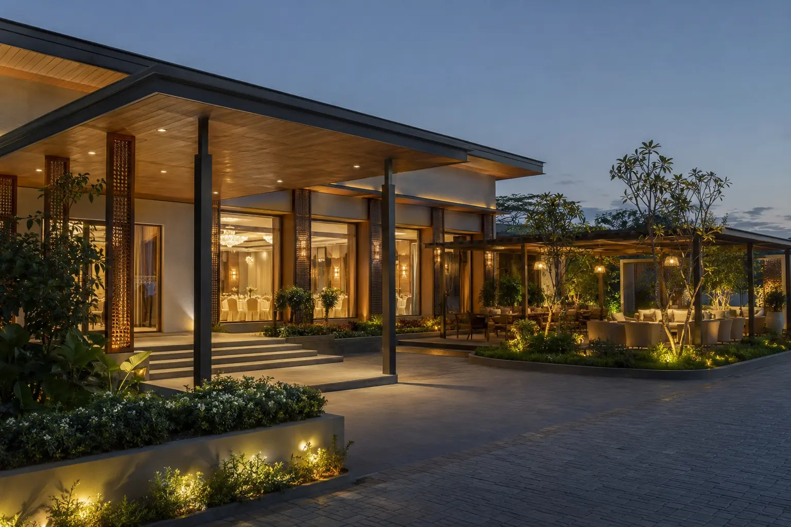 Contemporary hospitality and events venue representing businesses available for sale across Punjab